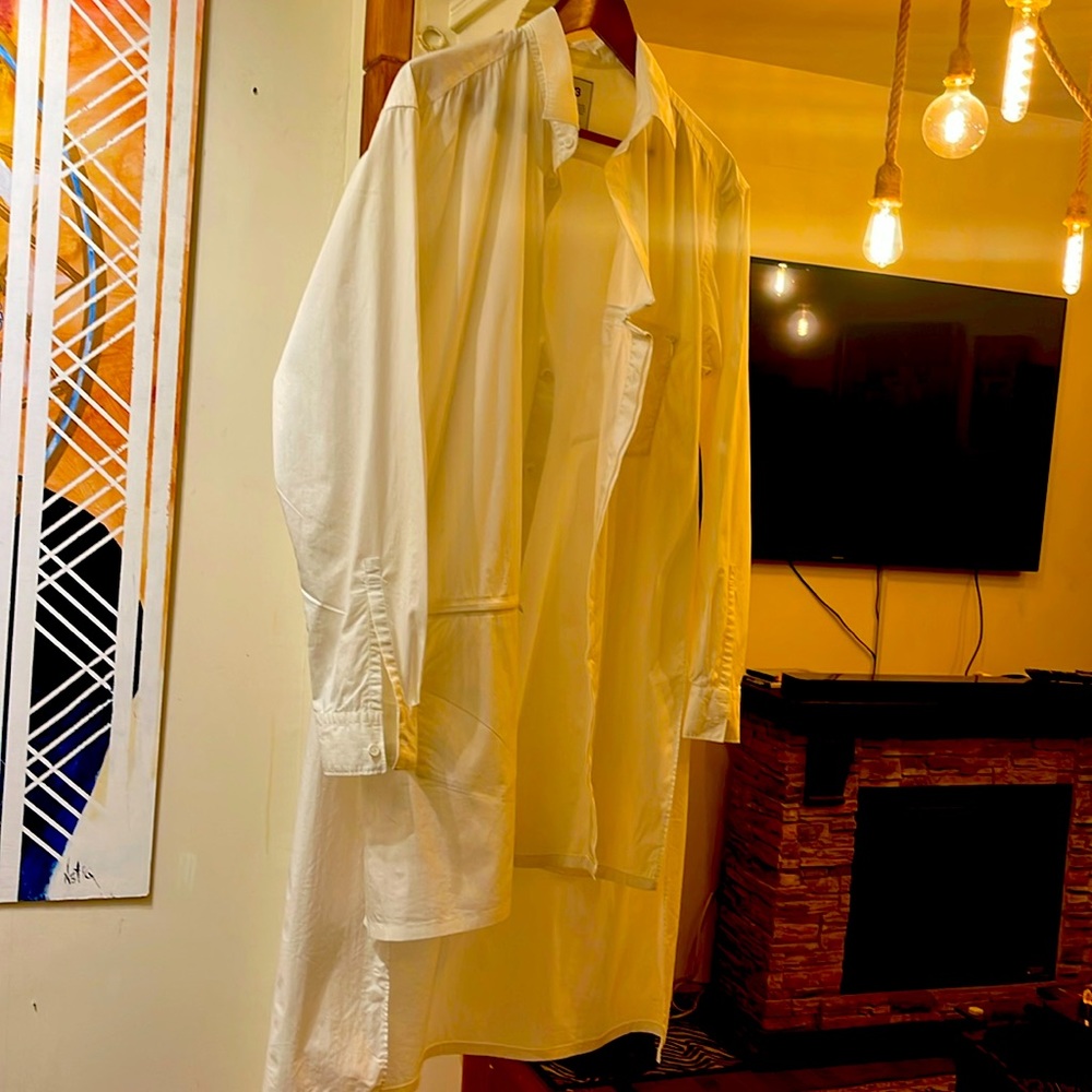 Yohji Yamamoto Y3 avante gard long dress shirt